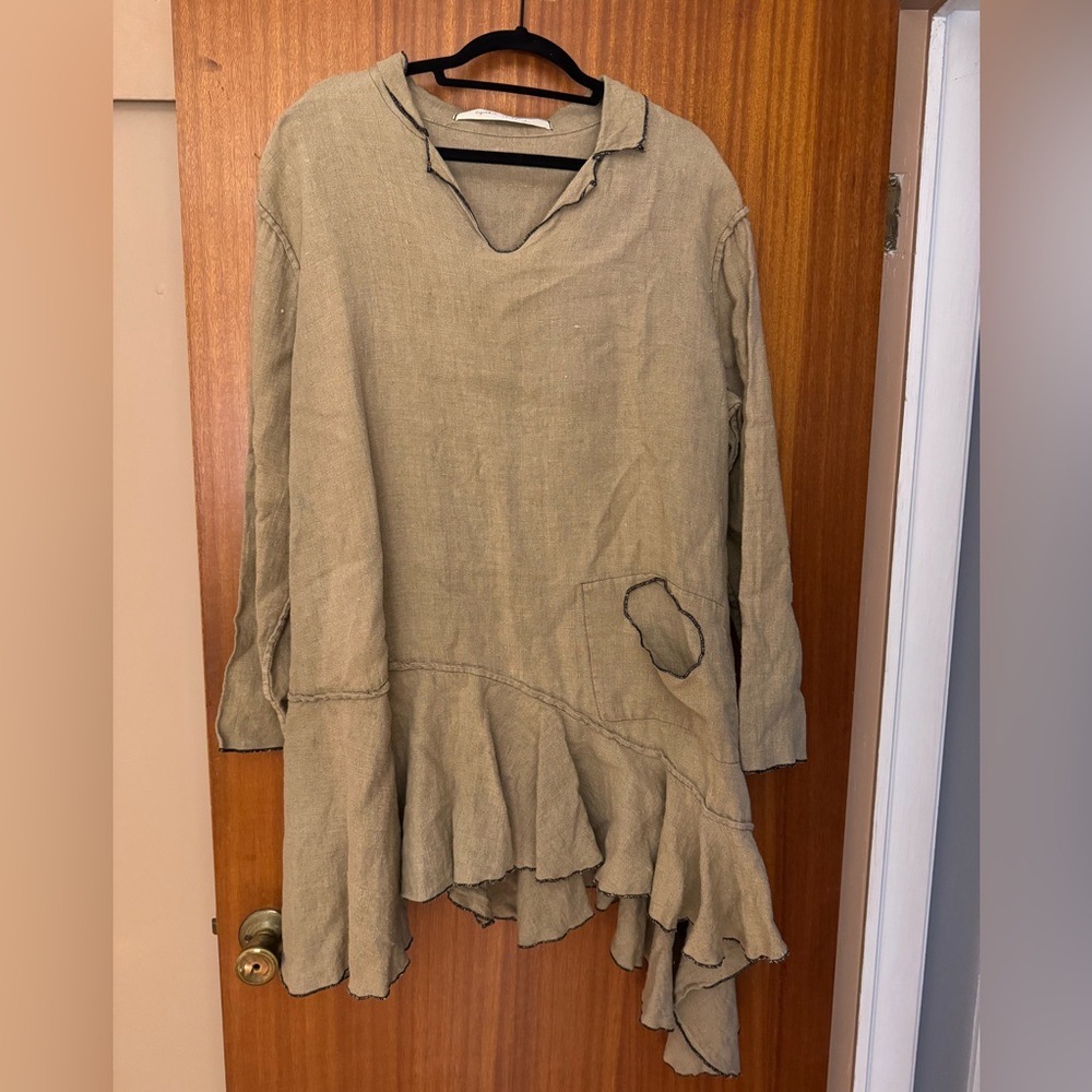 Cynthia Ashby Tunic Style Linen Top
